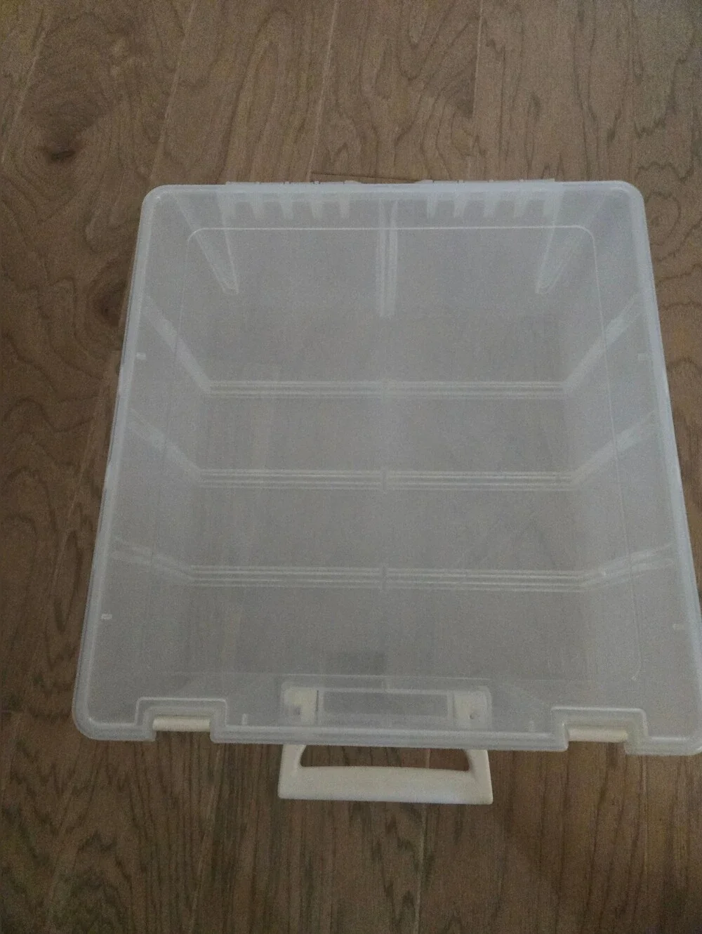 Clear Plastic Artbin Storage Bin - White